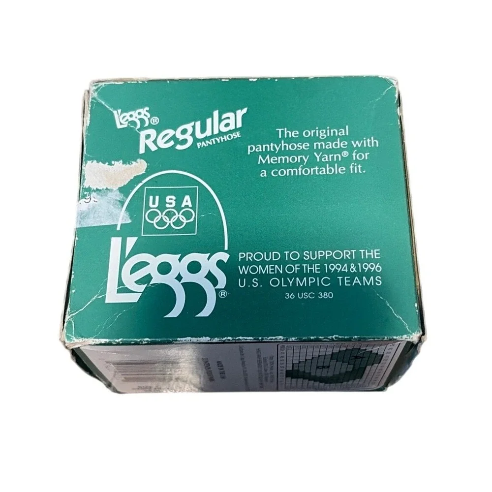 L'eggs Pantyhose Vintage 90s Suntan Reinforced Toe 4-Pack Size Q Olympics NWOT